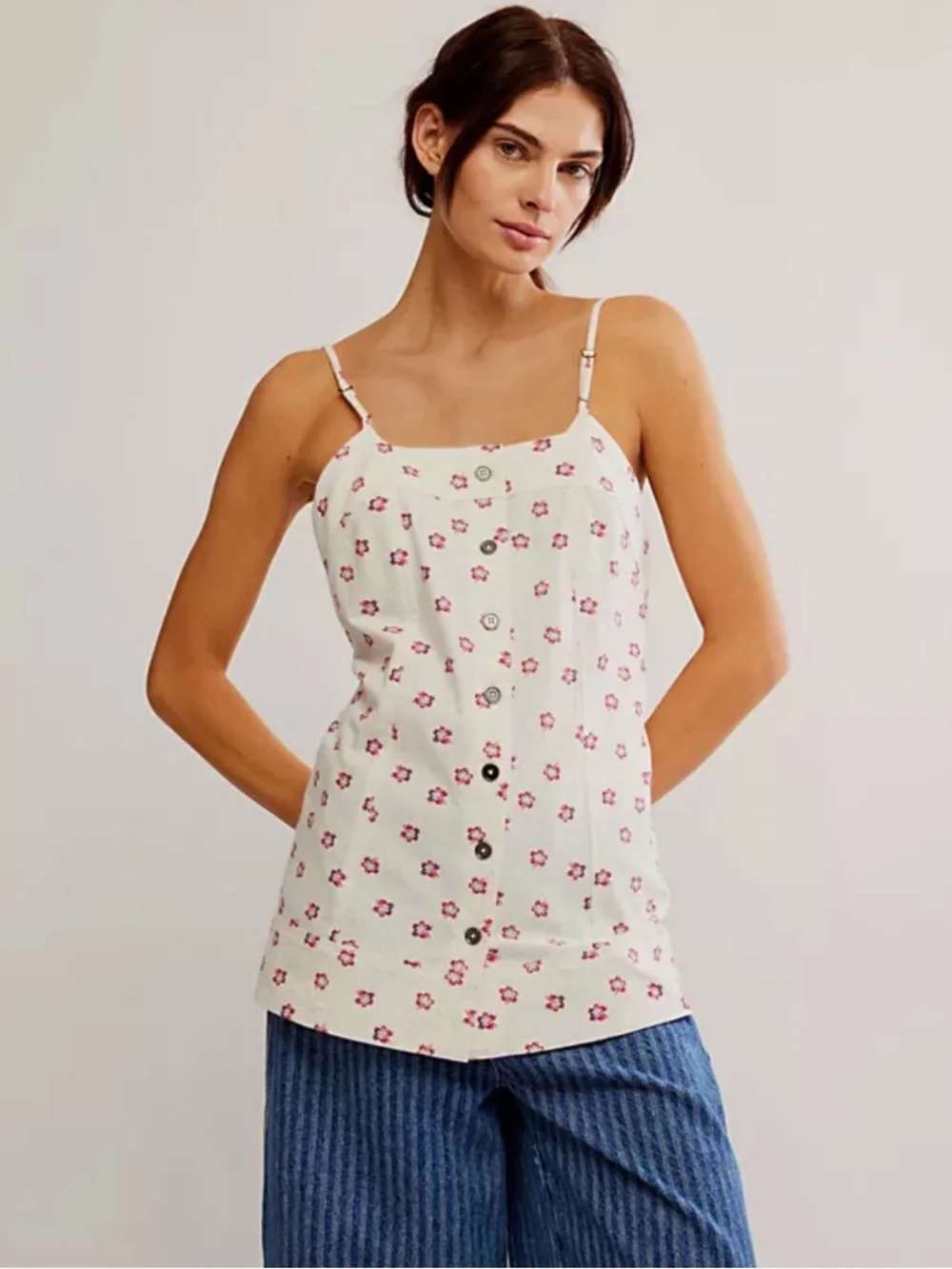 Free‎ People Maddie Printed Tunic Top New!